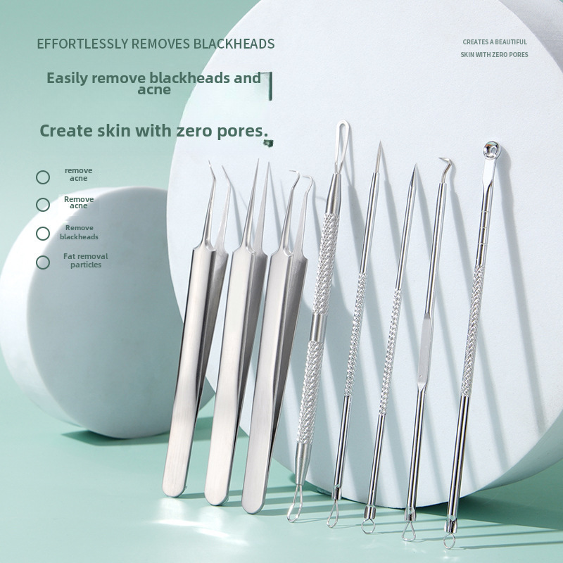 Stainless Steel Acne Needle Acne Clip Set Cell Clip Blackhead Clip Acne Needle Set Beauty Tools