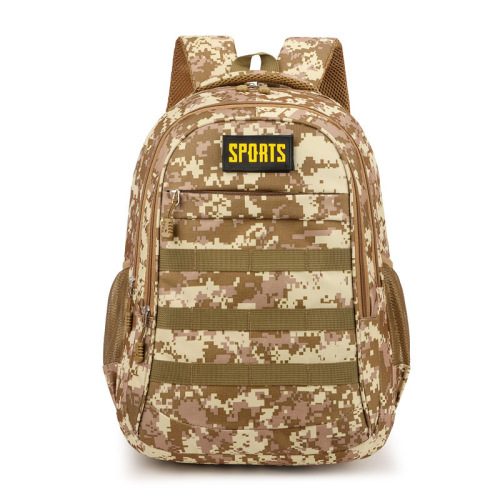 Foreign trade cross-border backpack camouflage solid color military training leisure sports Oxford cloth men's backpack eating chicken portable storage