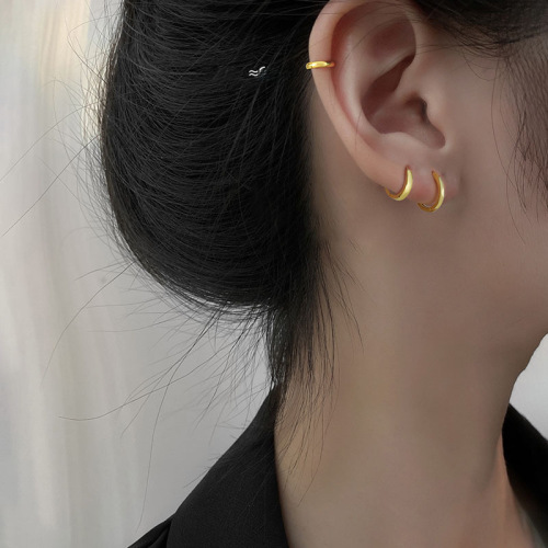 s925 silver earrings wholesale earrings, feminine, Korean earrings, new trendy ear bone nails, ear bone rings, trendy