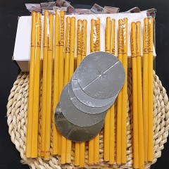 Straight ear candle, round aromatherapy ear candle with plug, straight aromatherapy ear candle in carton