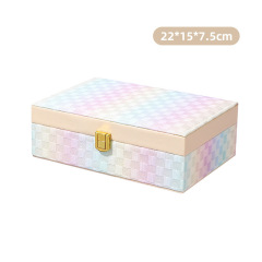 Yuanchang Large Capacity Jewelry Earrings Jewelry Storage Box Simple Portable Ring Ear Jewelry Box Necklace Wholesale Box