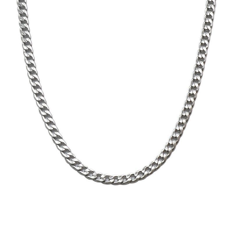 KANSAI versatile basic titanium steel necklace cool disco couple men and women non-fading nk chain punk hip-hop