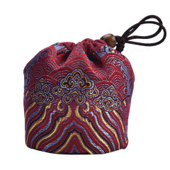 Tea set small single cup built-in cup bundle pocket small tea can storage bag master cup tea cup cloth bag with logo