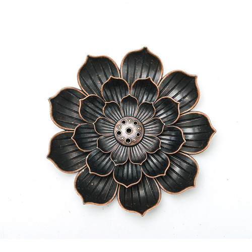 Manufacturer wholesale porous copper lotus incense holder creative Zen incense burner plate incense thread incense burner incense plate incense holder