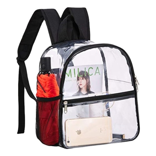 Cross-border PVC transparent backpack outdoor portable backpack large capacity simple student schoolbag factory direct sale