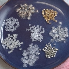 Korean version of transparent silicone earrings, ear plugs, ear studs, earplug caps, plastic plugs, rubber plugs, butterfly buckles