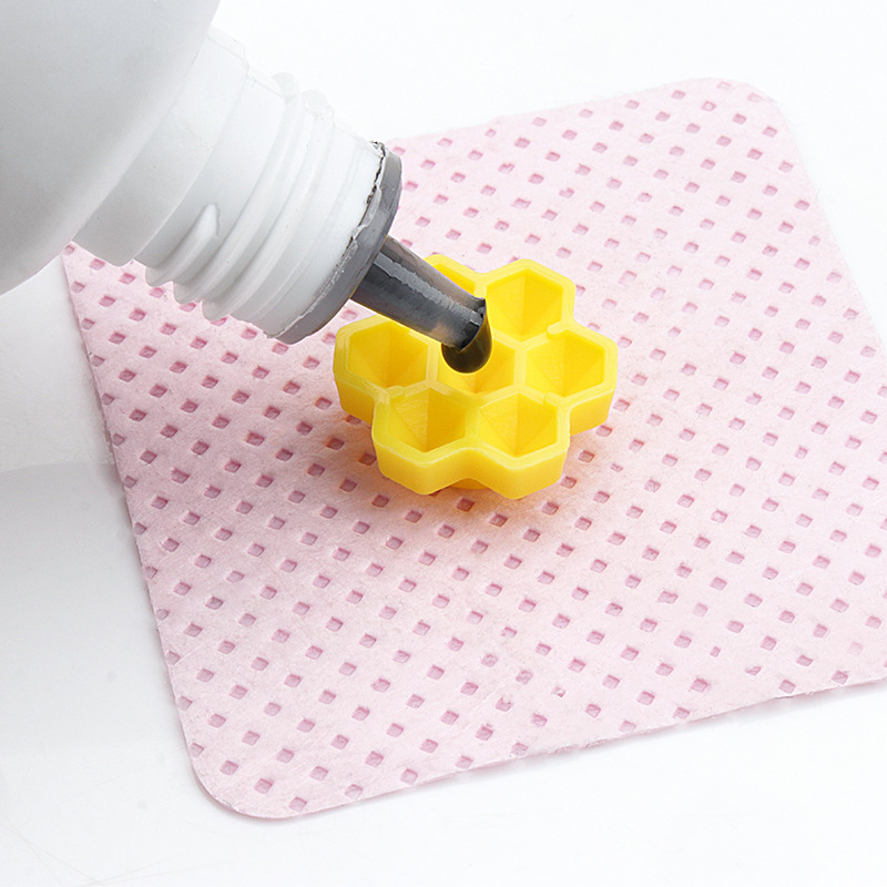 100 capsules/pack eyelash grafting glue delay cup yellow honeycomb glue drip cup beauty eyelash glue plum blossom cup