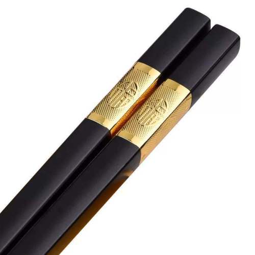 Chopsticks alloy chopsticks Jinfu 24cm high-end high temperature resistant non-mold non-slip chopsticks hotel commercial kitchen household chopsticks