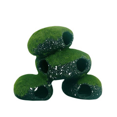 Factory wholesale direct supply fish and shrimp house cave breeding tank cichlid shelter house simulation clay pot fish tank landscaping decoration ornaments