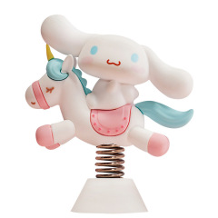 Genuine Sanrio Carousel Series Cinnamon Dog Kuromi Car Suction Cup Ornament Shaker Peripheral Figures