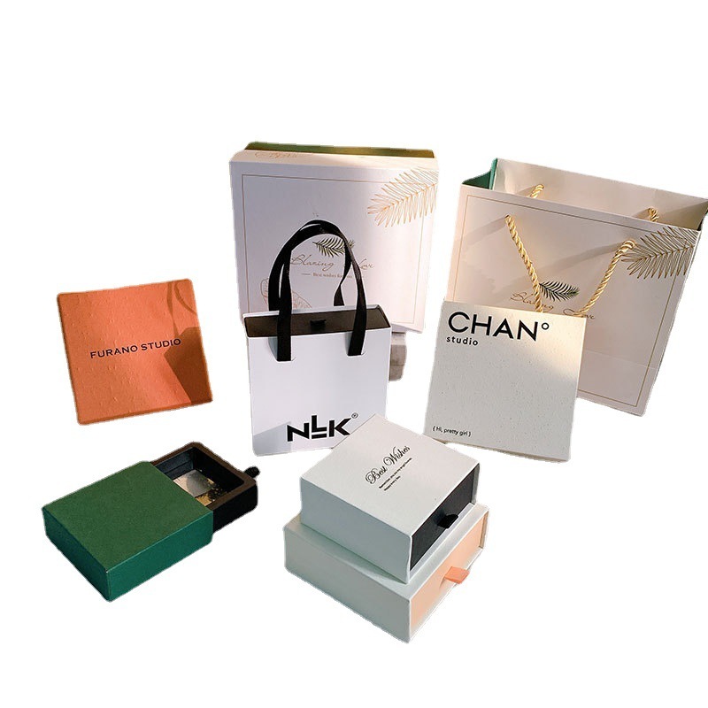 Source factory jewelry packaging box sample gift box gift bag jewelry drawer box wholesale
