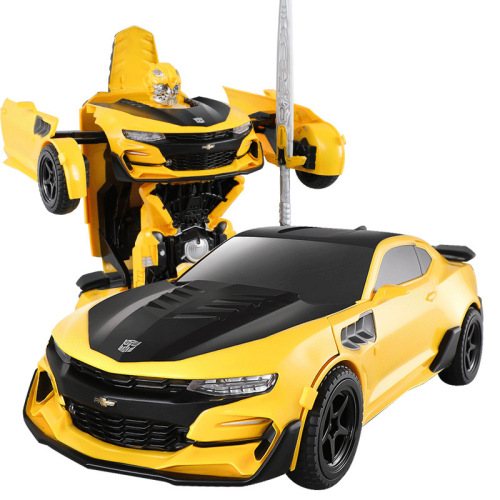 Genuine Transformers Autobot toy Bumblebee Optimus Prime children's rc remote control car gesture remote control transformation car