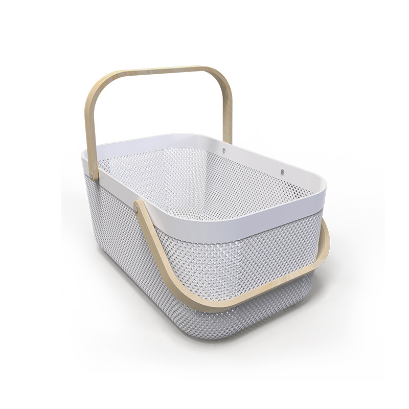 Drain Basket Kitchen Bag Household Plastic Supplies Dirty Clothes Storage Vegetable Basket Water Filter Picnic Fruit Basket Wholesale