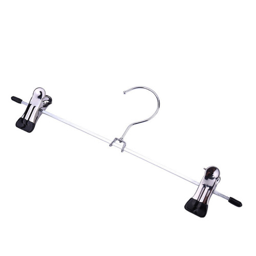 Trouser rack, trouser clip, household stainless steel trouser rack, multifunctional trouser clip, telescopic magic non-slip wardrobe clothing skirt clip