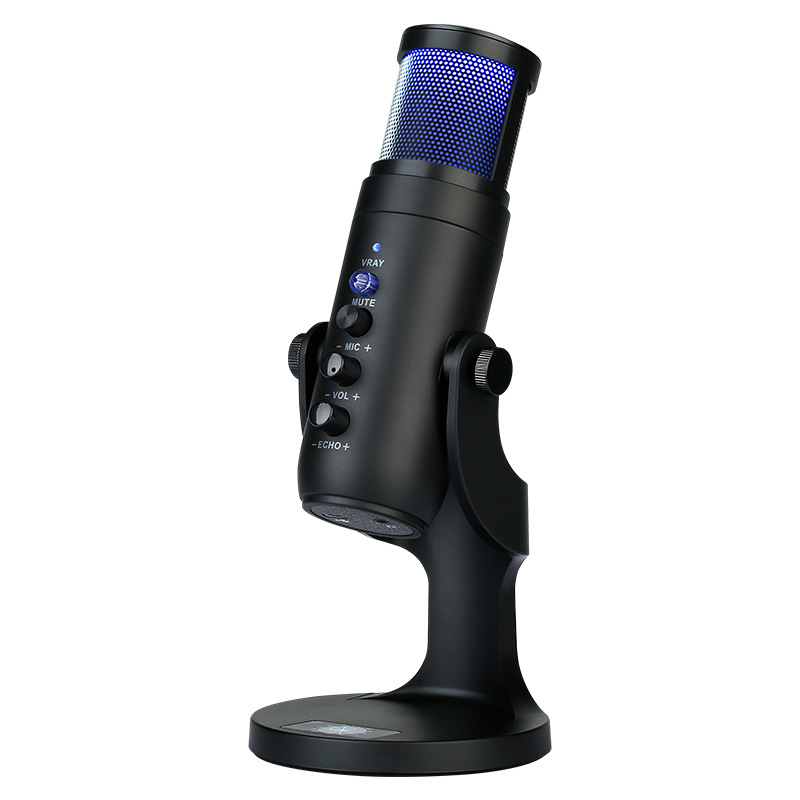 usb microphone wired live broadcast karaoke sound card condenser microphone computer mobile phone recording game conference microphone complete set