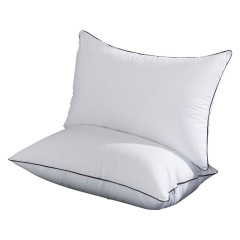 Feather velvet pillow manufacturer wholesale supply 100% cotton high elastic comfortable hotel adult single pillow core