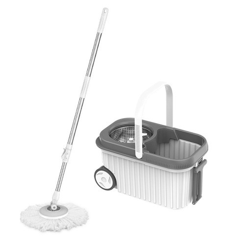 Manufacturer enlarged roller dual-drive spin-drying hand-washable mop bucket replacement head lazy household water-absorbing spin mop