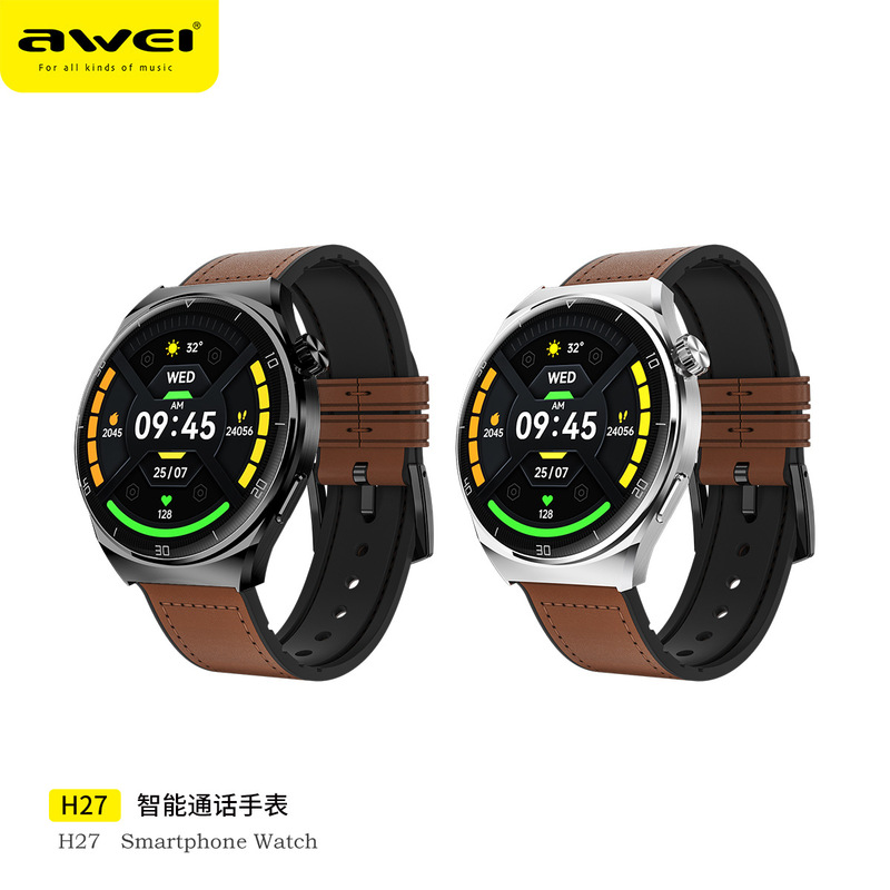Yongwei smart watch H27 blood pressure blood oxygen heart rate sleep monitoring IP68 waterproof breath screen display sports watch