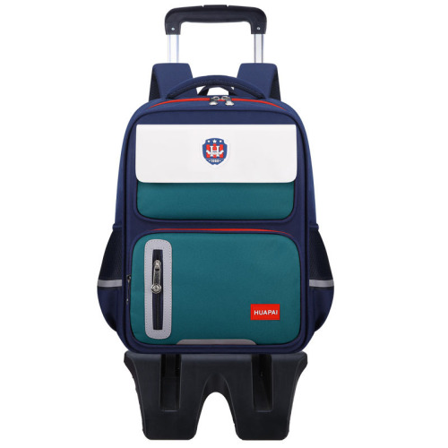 Children's Trolley School Bags, Primary School Boys and Girls Grades 1, 2, 3 to 6, Trolley Cases, Waterproof Stair Climbing Trolley Bags
