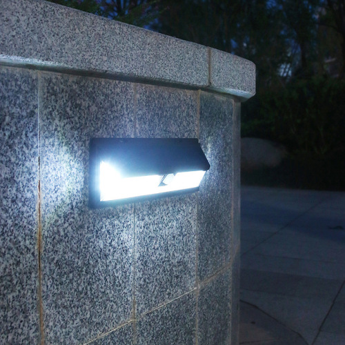 Solar lamp outdoor garden lamp household super bright human body sensor lamp wall lamp waterproof new rural LED lighting