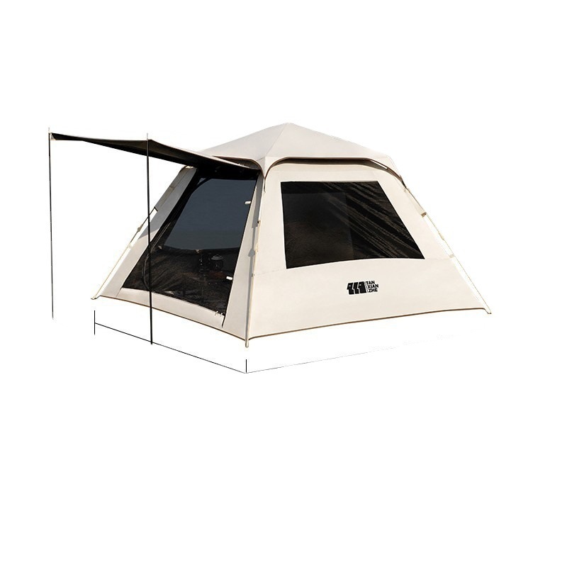 Explorer tent outdoor folding portable camping overnight canopy camping rainproof automatic vinyl complete set of equipment