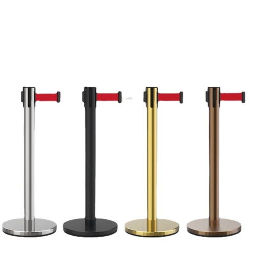 One meter railing isolation belt telescopic belt stainless steel safety warning isolation line warning belt bank queue guardrail