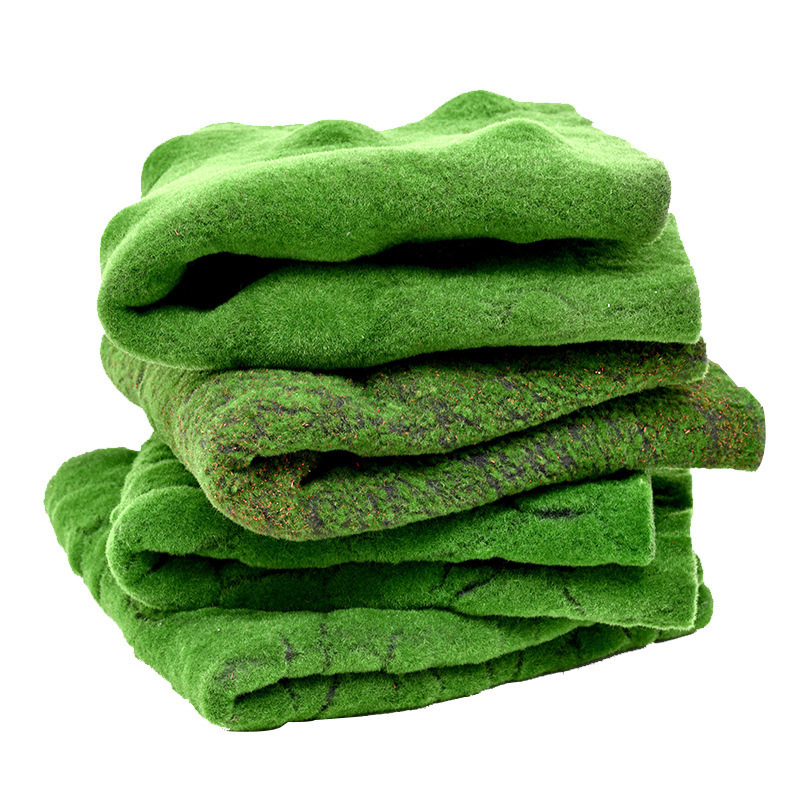 Simulated moss, fake moss background, plant wall decoration, green plant micro-landscape, flocked turf green, simulated moss