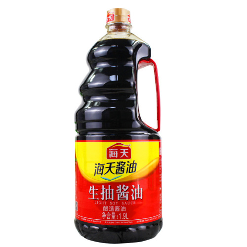 Haitian soy sauce 1.9L large barrel value-for-purpose household cold sauce for cooking, hotel and restaurant brewed soy sauce for commercial use