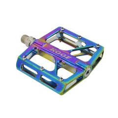 KOOF mountain bike pedals, aluminum alloy triple-pelin quick-release large tread anti-slip pedals, bearing pedals