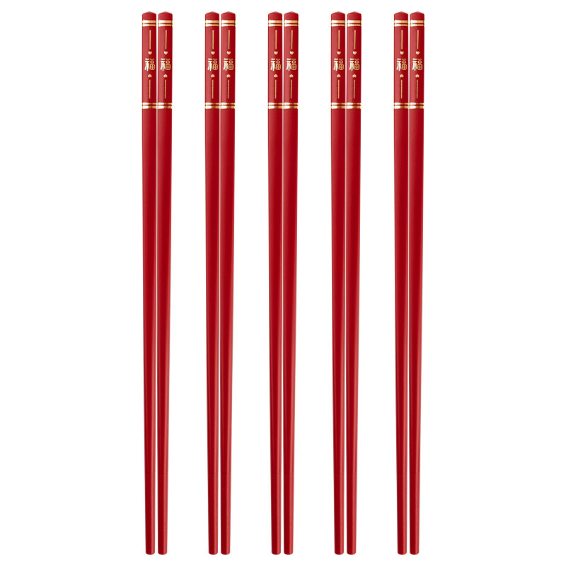 Youshengmeidi Shuangshihui new red chopsticks household chopsticks household internet celebrity high-looking alloy chopsticks live broadcast