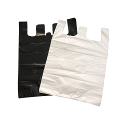 Clothing packing bag, portable plastic bag, black garbage bag, white packaging bag, large plastic vest bag