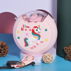 Outdoor children's water cup, girl's summer donut kettle, baby sippy cup, carrying drinking cup kettle when going out