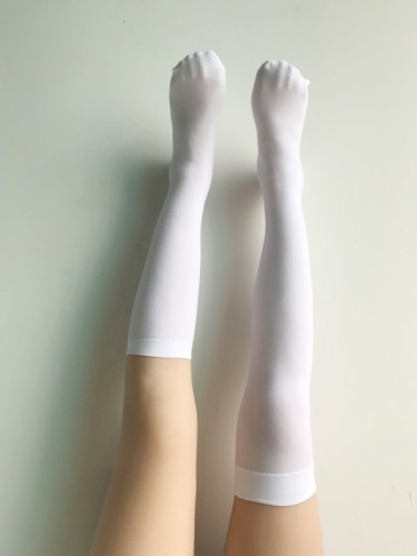 White mid-calf socks for women JK half socks knee-high black velvet calf socks COS uniform socks Pinduoduo source