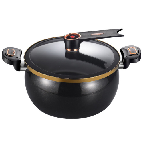 Factory direct supply of new enamel pottery crystal pot micro-pressure soup pot household multi-functional large-capacity stew pot hot pot