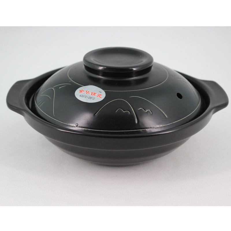 Jinhua Lithium Porcelain Casserole Ceramic Casserole Commercial Casserole Household High Temperature Resistant Casserole Household High Temperature Resistant Claypot Rice