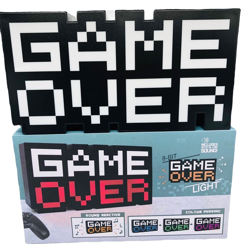 Cute Pixel Wars Voice Controlled GAME OVER USB Night Light Music Rhythm Color Changing Pickup Night Light