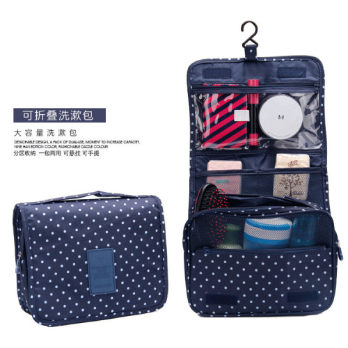 New color travel storage bag hook wash bag hanging storage bag cosmetic bag foldable portable organizer bag