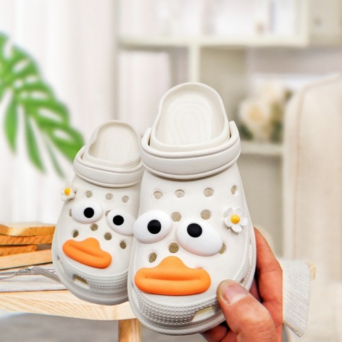 Cartoon Crocs Shoe Flower Accessories Funny Expression Shoe Accessories Eyes and Mouth Decoration Removable DIY Shoe Buckle Accessories