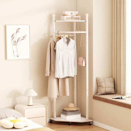 Corner clothes hanger floor-standing bedroom home clothes hanger simple corner clothes hanger indoor small room coat rack