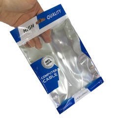 Computer cable ziplock bag DJMI computer cable USB HD cable packaging bag VGA network cable clavicle plastic bag