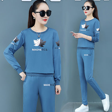 737 Women's Sport Suit 2024 Spring and Autumn New Fashion Loose Korean Style Casual Top and Bottom Two-Piece Set