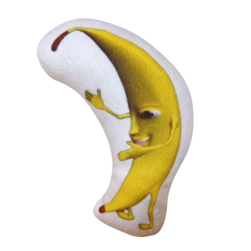 A Big Banana Voice Keychain Cute Funny Creative Doll Bag Pendant for Best Friend Plush Voice Pendant
