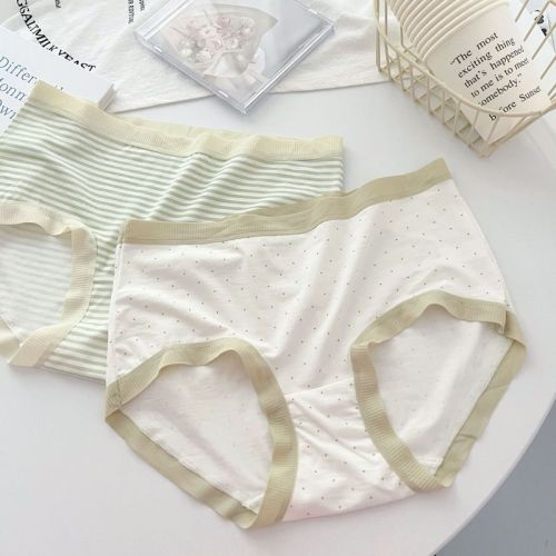 Intellectual simplicity~Girl Japanese 80-count modal underwear women's pure cotton crotch mid-waist comfortable women's briefs