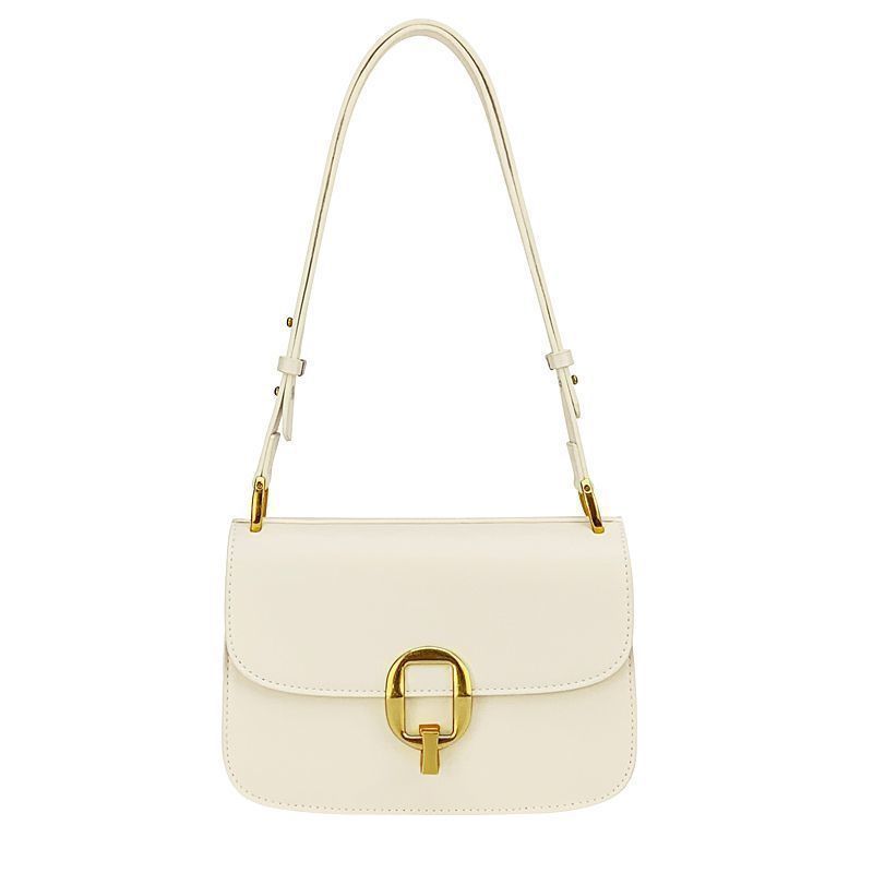 French niche style small c high-end texture k bag 2021 new versatile white one-shoulder underarm bag for women autumn and winter