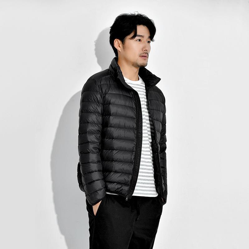 2024 Men's New Lightweight Down Jacket Men's Stand Collar Winter Jacket Plus Size Men's Clothing