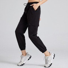 Women's sports pants quick-drying running fitness pants leggings workwear loose casual pants