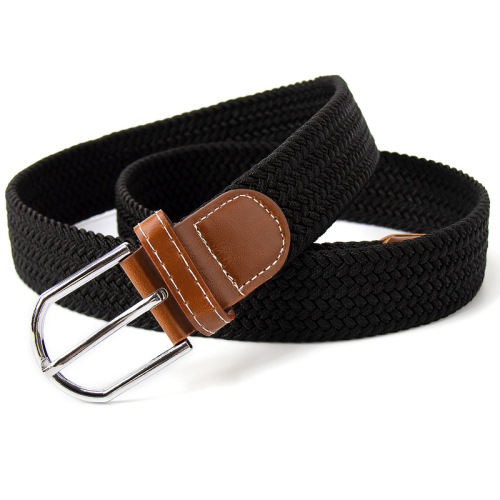 New foreign trade cross-border children's elastic belt pure cotton belt alloy pin buckle versatile belt men's woven belt