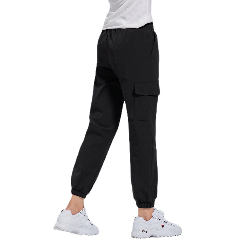 Leg-tie workwear casual pants for women, new summer wear, loose and comfortable casual pants, large size sports pants for women
