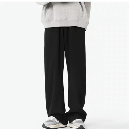 Spring, Autumn and Winter Lazy Falling Sweatpants Men's Casual Pants Versatile Trousers Straight Leg Sports Wide Leg Draping Pants Trendy