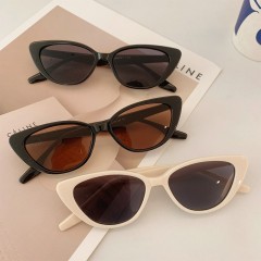 Internet celebrity new black cat-eye sunglasses for women, high-end sunglasses for men, sun protection, retro fashion pink glasses